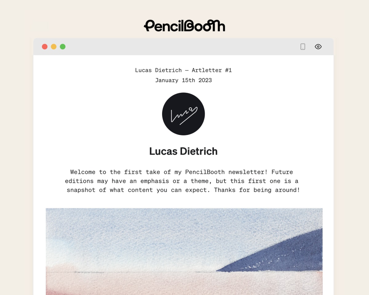 PencilBooth Newsletter