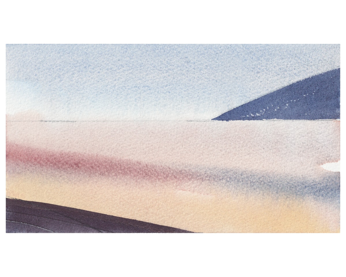 Free watercolour landscape